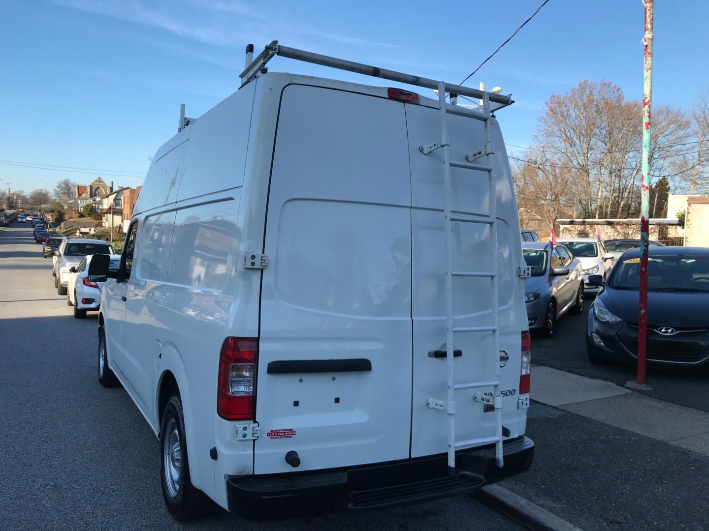 2015 White Nissan NV Cargo S (1N6BF0LX6FN) with an 4.0 V6 engine, Automatic transmission, located at 577 Chester Pike, Prospect Park, PA, 19076, (610) 237-1015, 39.886154, -75.302338 - Photo#5